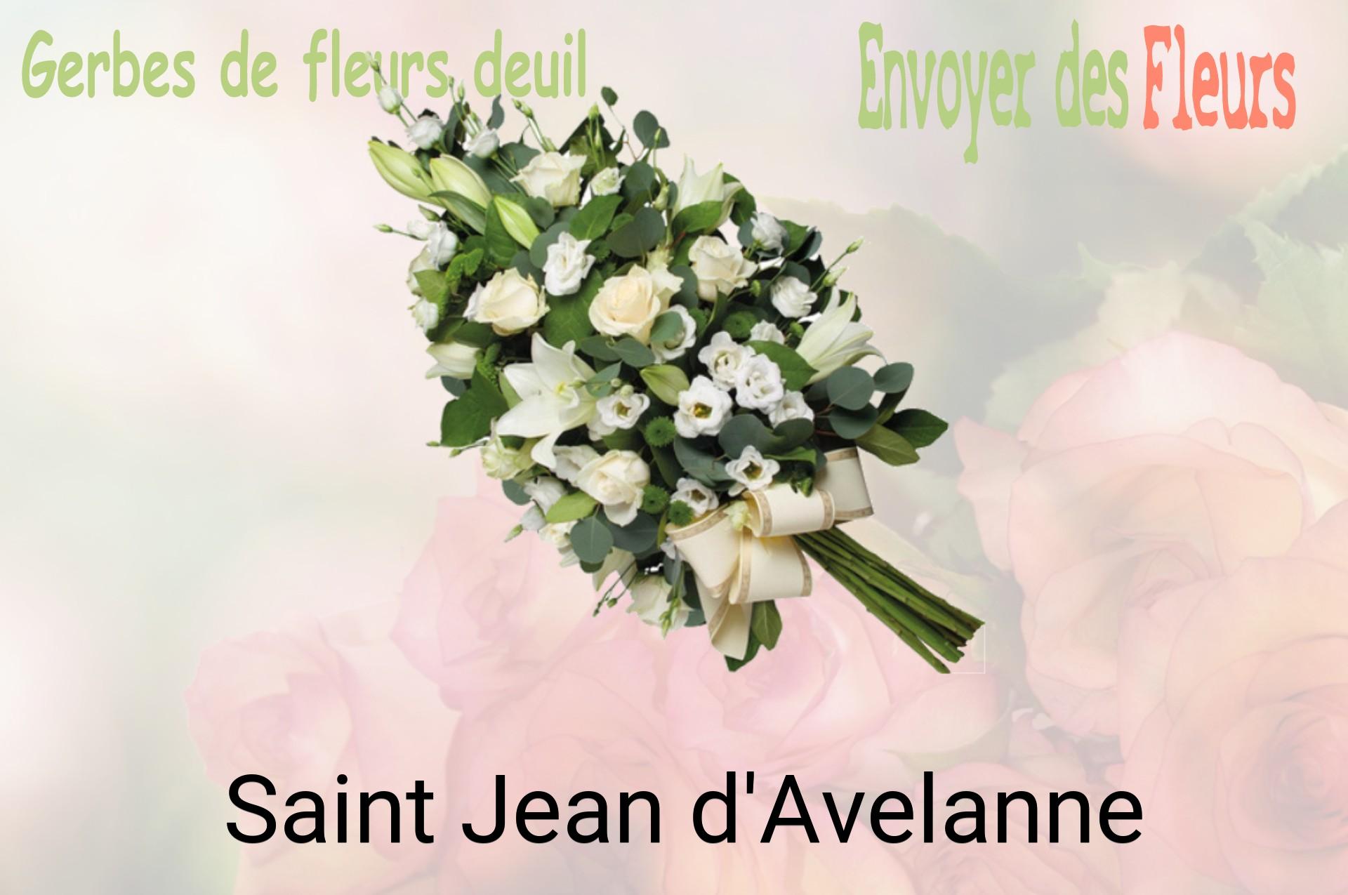 Gerbe de fleurs de deuil livrée à Saint-Jean-d'Avelanne